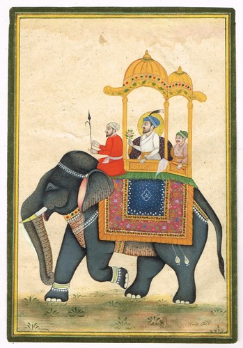 Dipinto miniatura mughal su - dipinto,