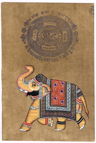 Indiano stile elefante - stile, pittura