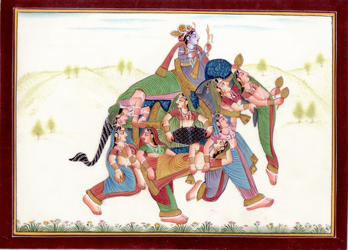 Krishna composito elefante - krishna, di