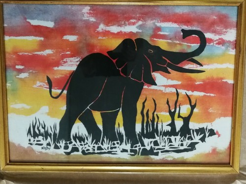 Quadro tela arte africana - quadro,
