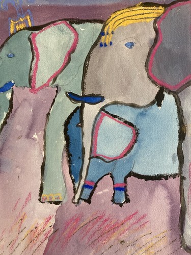 Bel grande disegno arte - grande, bruta