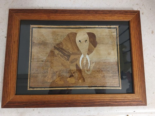 Quadro arte africana elefante - africana,