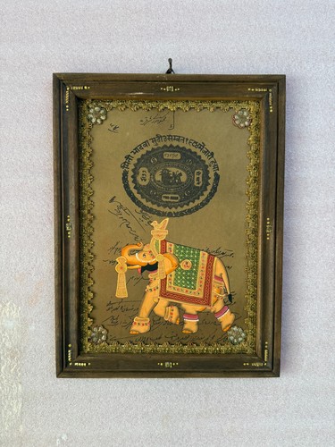 Vecchio quadro elefante - , in
